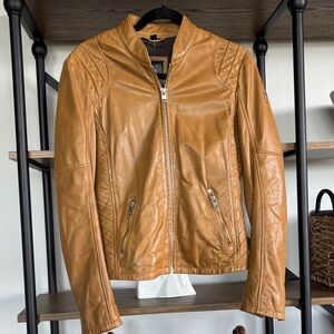 Mauritius Tan Leather Women's Jacket